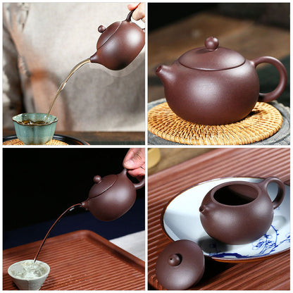 Teapot Tea Pot Clay Kettle Ceramic Chinese Yixing Zisha Porcelain Asian Purple Sand Japanese Coffee Xishi Kung Fu Kungfu