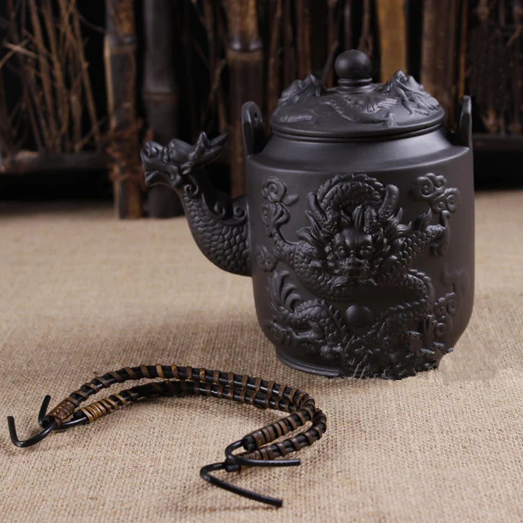 780ml Dragon Teapots Purple Clay Tea Pot Zisha Kettle Chinese Kung Fu Drinkware Large Capacity Tea Kettle Ceramic Teaset