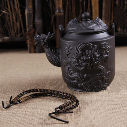 780ml Dragon Teapots Purple Clay Tea Pot Zisha Kettle Chinese Kung Fu Drinkware Large Capacity Tea Kettle Ceramic Teaset