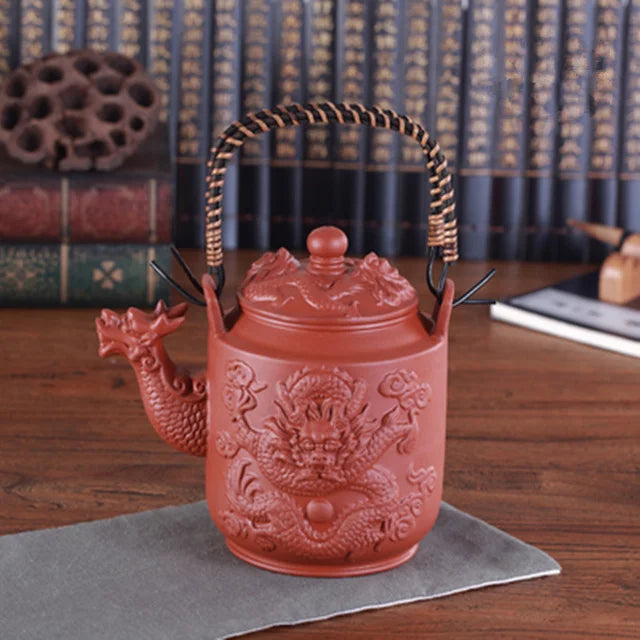780ml Dragon Teapots Purple Clay Tea Pot Zisha Kettle Chinese Kung Fu Drinkware Large Capacity Tea Kettle Ceramic Teaset