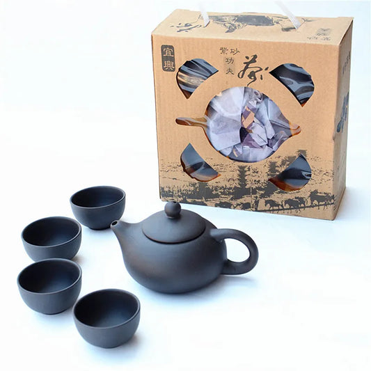 Wine Glasses Zisha Teaware Service Chinese Purple Clay Teapot Set Tea Infuser Handmade Teacup 230710