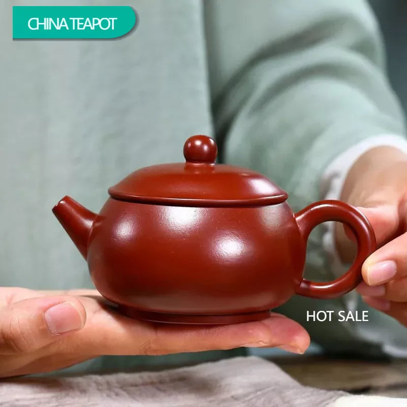 150ml Chinese Yixing Purple Clay Teapots Authentic Handmade Tea Pot Raw Ore Dahongpao Beauty Kettle Zisha Tea Set Customized