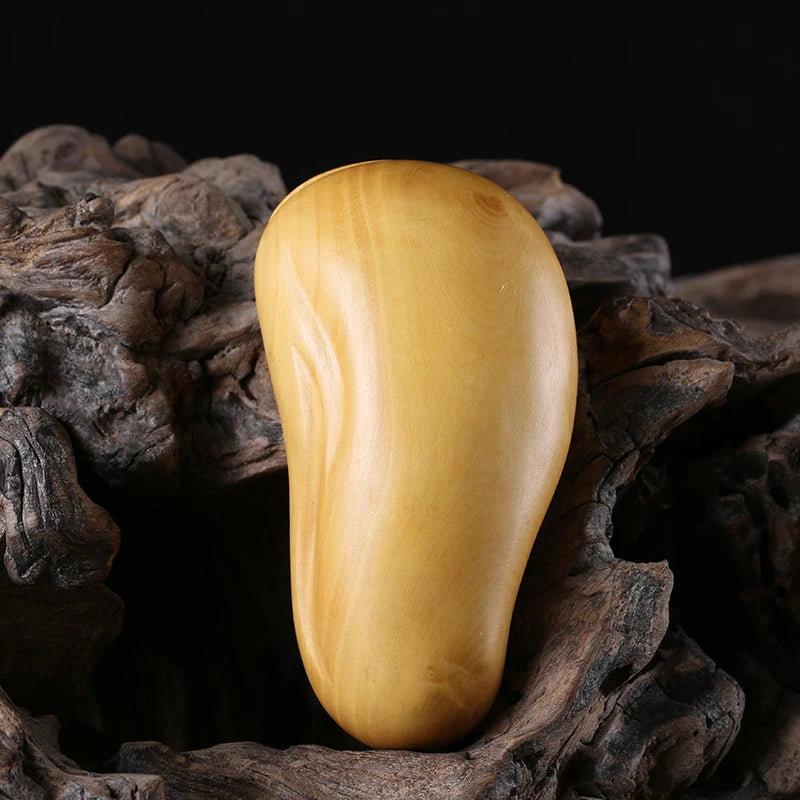 7CM longevity god Boxwood Carving Solid Wood Health Statue Taoist Theology Craft Gifts