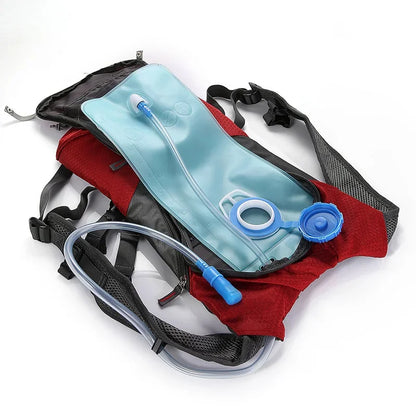7W Solar Panel Charge For Cell Phones and 5V Device Power Supply Hiking Backpack with 2L Water Bag
