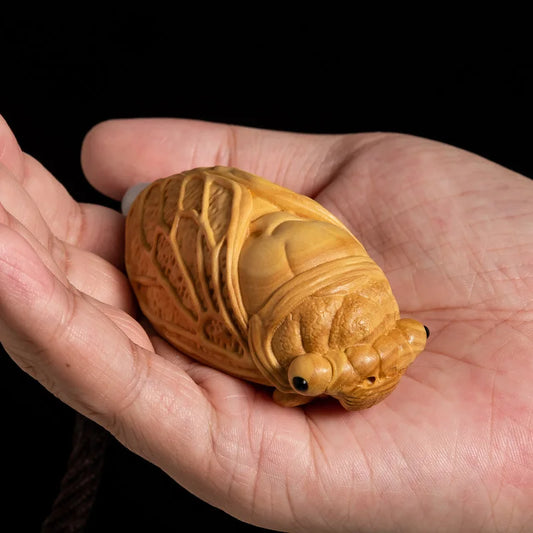 7cm Boxwood Wood Statue Real Wood Wood Sculpture Pendant Animal Sculpture Collection Collection Rich Feng Shui Lucky Car Hanging