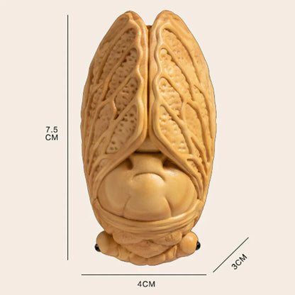 7cm Boxwood Wood Statue Real Wood Wood Sculpture Pendant Animal Sculpture Collection Collection Rich Feng Shui Lucky Car Hanging