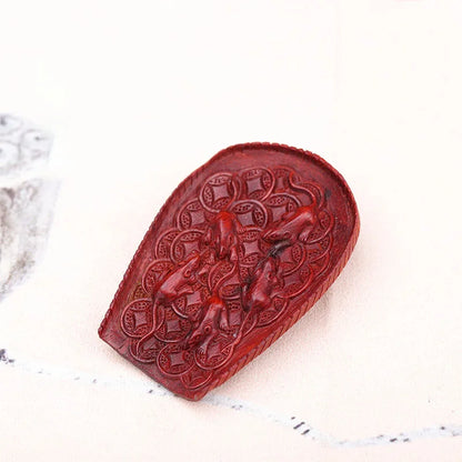 7cm Lobular Rosewood Wood Sculpture Animal Sculpture Rich Pendant Car Hanging Office Decoration Home Décor