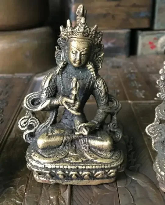 7cm White Tara Vajrasatt Manjushri, Guanyin, Green Tara, Longevity Buddha bronze statue