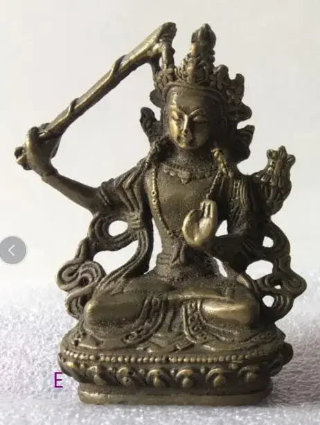 7cm White Tara Vajrasatt Manjushri, Guanyin, Green Tara, Longevity Buddha bronze statue