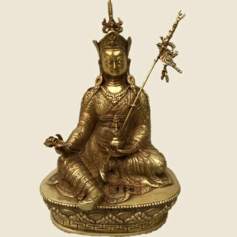 8.2 ” Buddhism bronze Gilt Padmasambhava Great Rinpoche God statues