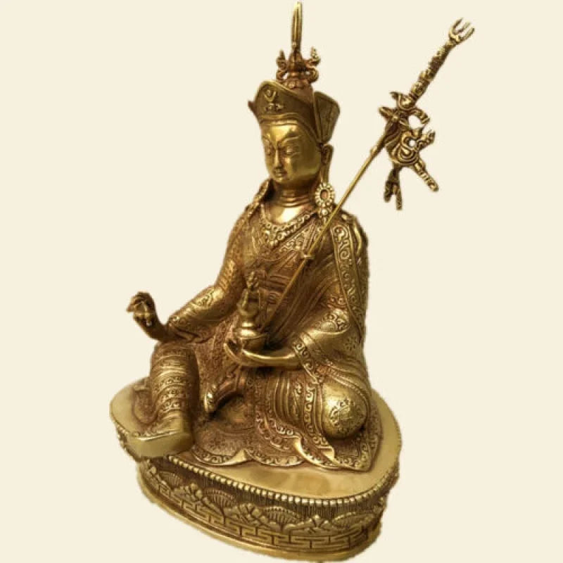 8.2 ” Buddhism bronze Gilt Padmasambhava Great Rinpoche God statues