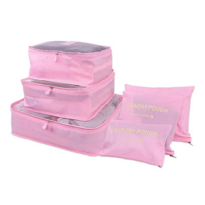 8/6/1 pieces Set Travel Organizer Storage Bags Suitcase Packing Set Storage Cases Portable Luggage Organizer Clothe Shoe Pouch