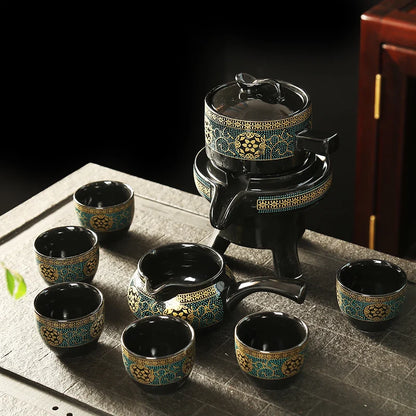 8 Pcs Ceramic Travel Tea Sets Chinese Portable Ceramic Bone China Teaset Gaiwan Teacup Porcelain Tea Cup The Kung Fu Teapot Set