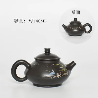 80-150ml China Jianshui Purple Clay Pure Handmade MiniTea Pot(Not Yixing Zisha)  Ceramic  Kung Fu Tea Set Drinkware Tea Ceremony