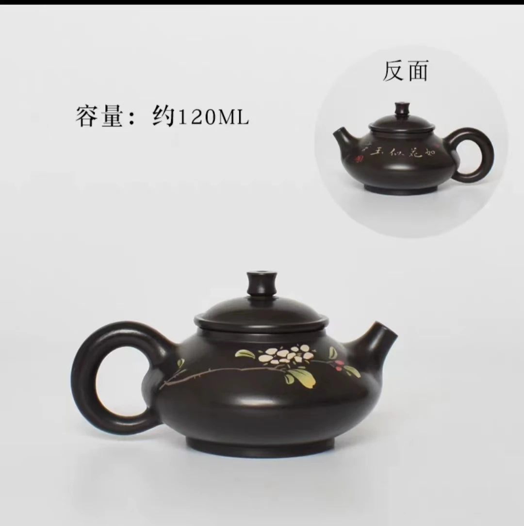 80-150ml China Jianshui Purple Clay Pure Handmade MiniTea Pot(Not Yixing Zisha)  Ceramic  Kung Fu Tea Set Drinkware Tea Ceremony