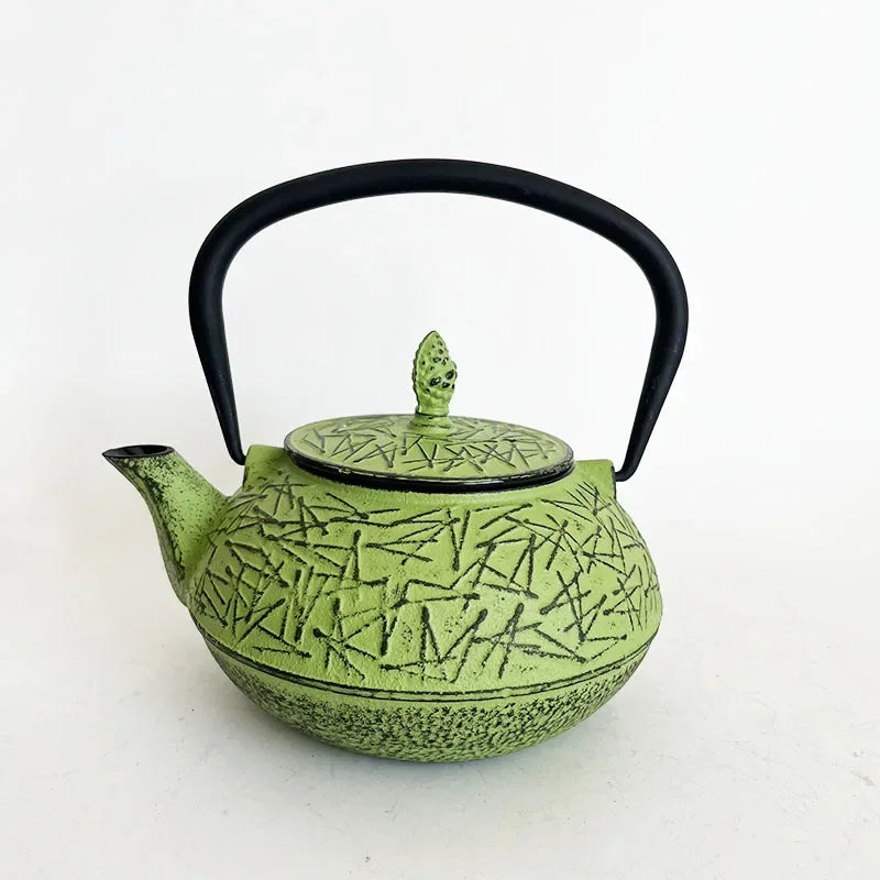 800ml Cast Iron Teapot With Strainer Pine Needle Tetera Tetsubin Tea Kettle Tea Maker For Boiling Water Decoration Ornament