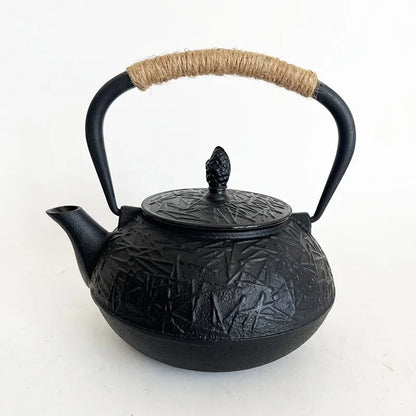 800ml Cast Iron Teapot With Strainer Pine Needle Tetera Tetsubin Tea Kettle Tea Maker For Boiling Water Decoration Ornament