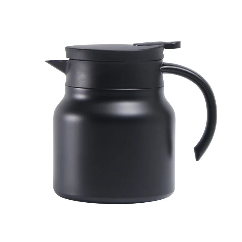 800ml Large-capacity Kettle Stainless Steel Coffee Pot Thermal Insulation Portable Teapot  Coffee Filter Coffeeware