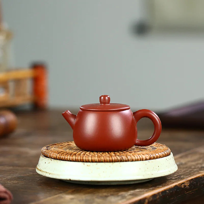 80CC Yixing teapot zisha tea Pot handmade kettle purple clay drinkware Purple mud custom Chinese tea set