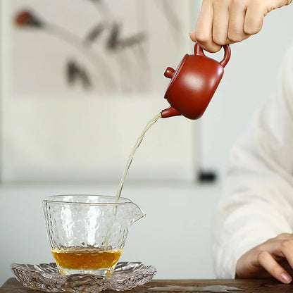 80CC Yixing teapot zisha tea Pot handmade kettle purple clay drinkware Purple mud custom Chinese tea set