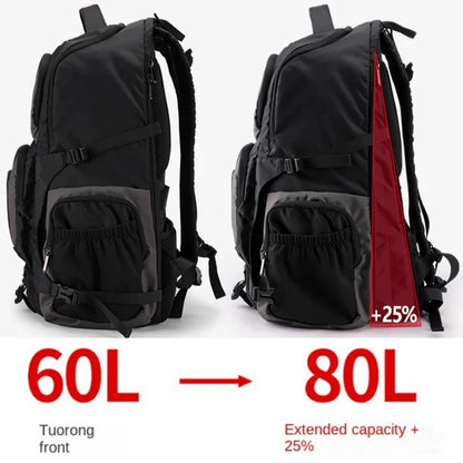 80L 50L Expandable Men 17 Inch Laptop Notebook Backpack Outdoor Hiking Travel Sports Climbing Pack for Male Women Female