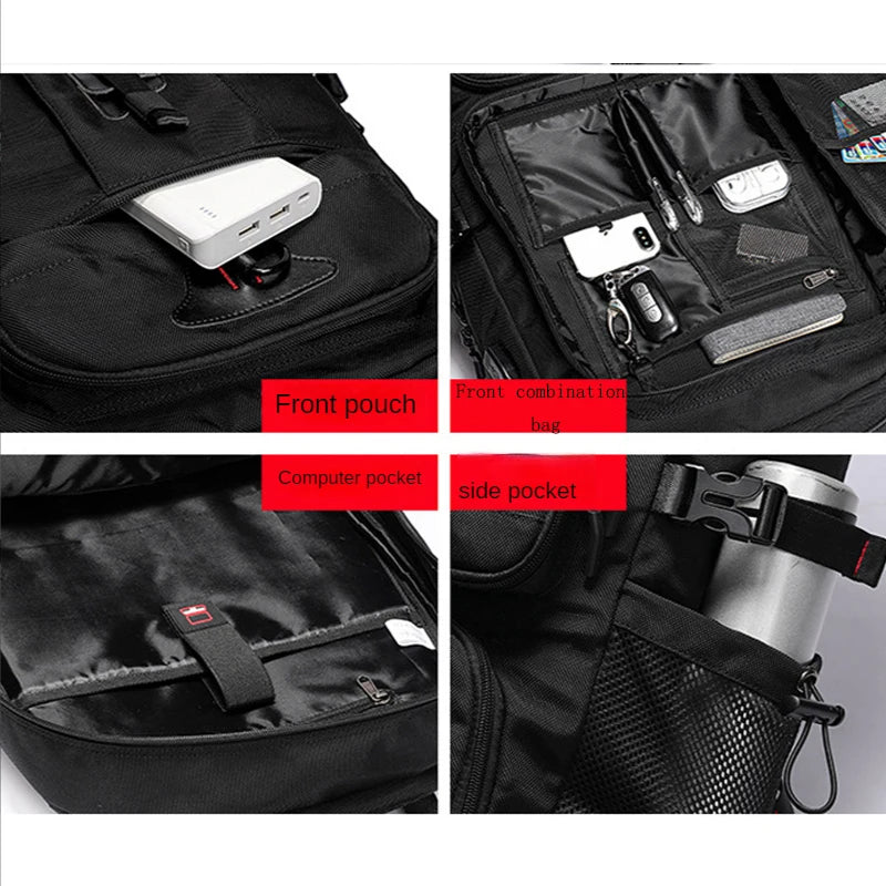 80L 60L Men's Outdoor Backpack Climbing Travel Rucksack Sports Camping Hiking Backpack Large School Bag Pack For Male