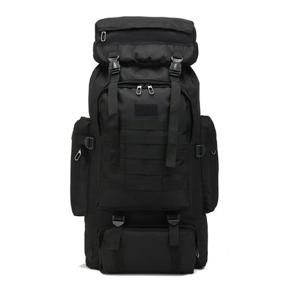 80L Military Tactical Climbing Backpack Camouflage Hiking Outdoor Men Rucksack Camping Trekking Bags Mountain Sports Male Pack