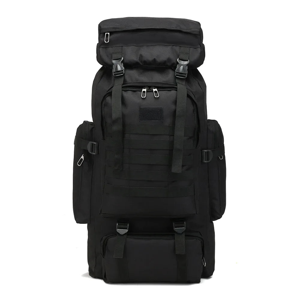 80L Unisex Men Outdoor Travel Pack Sports School Bag Climbing Hiking Fishing Camping Backpack for Male Women Female