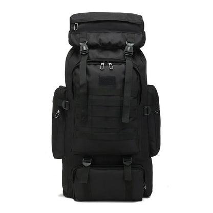 80L Unisex Men Outdoor Travel Pack Sports School Bag Climbing Hiking Fishing Camping Backpack for Male Women Female