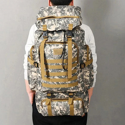 80L Unisex Men Outdoor Travel Pack Sports School Bag Climbing Hiking Fishing Camping Backpack for Male Women Female