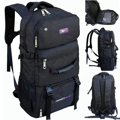 80L Unisex Outdoor Sports Travel Climbing Camping Backpack Trekking Rucksack School Bag Pack For Men Male Female