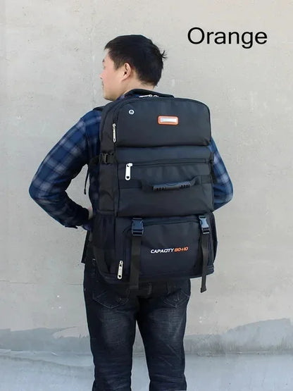 80L Unisex Outdoor Sports Travel Climbing Camping Backpack Trekking Rucksack School Bag Pack For Men Male Female