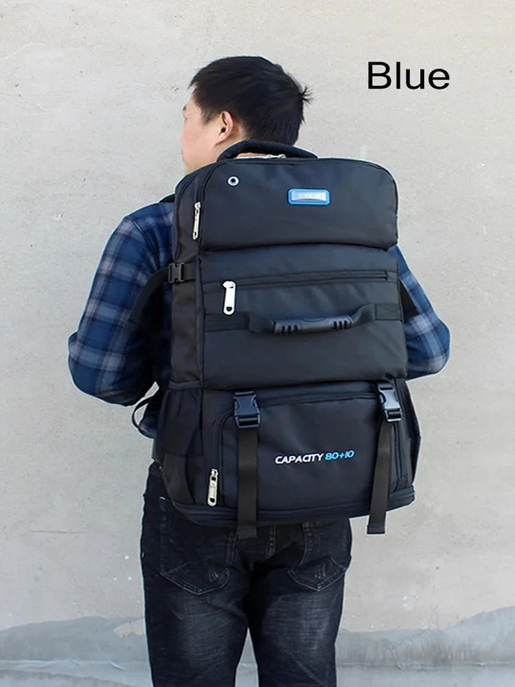 80L Unisex Outdoor Sports Travel Climbing Camping Backpack Trekking Rucksack School Bag Pack For Men Male Female