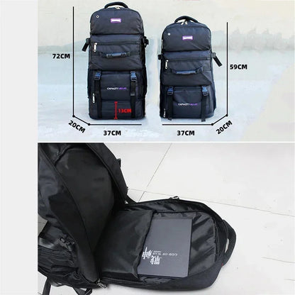 80L Unisex Outdoor Sports Travel Climbing Camping Backpack Trekking Rucksack School Bag Pack For Men Male Female