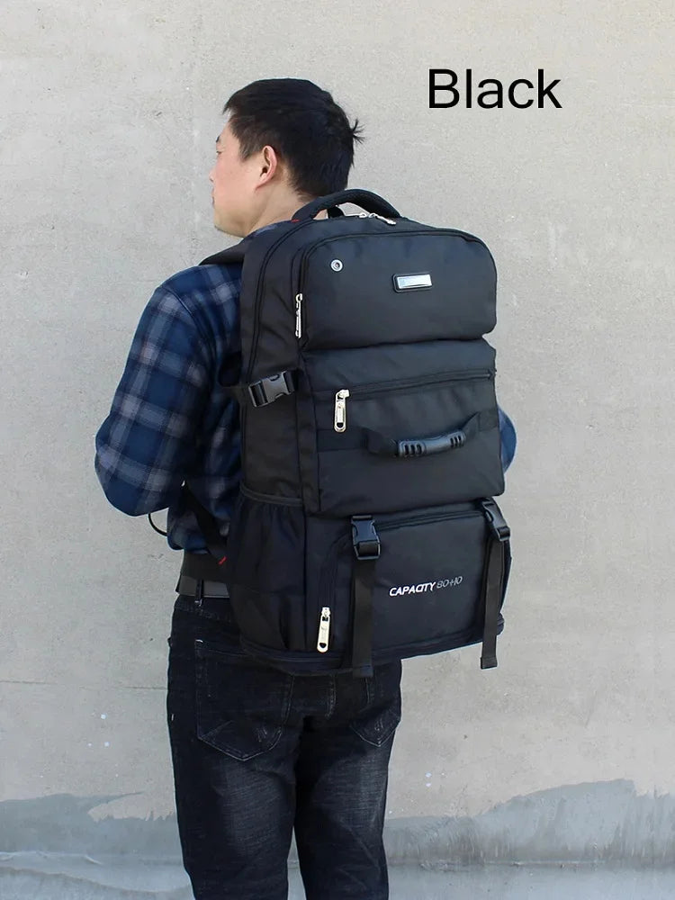 80L Unisex Outdoor Sports Travel Climbing Camping Backpack Trekking Rucksack School Bag Pack For Men Male Female
