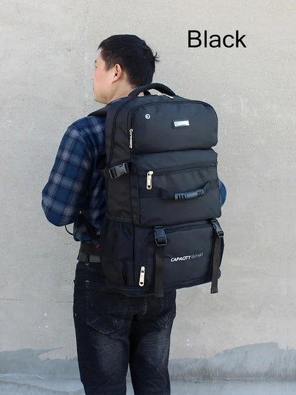 80L Unisex Outdoor Sports Travel Climbing Camping Backpack Trekking Rucksack School Bag Pack For Men Male Female