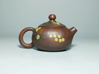 80ML Jianshui Pure Handmade Little Xishi Green Pine TeaPot(Not Yixing Zisha) Ceramic  Kung Fu Tea Set Drinkware Tea Ceremony