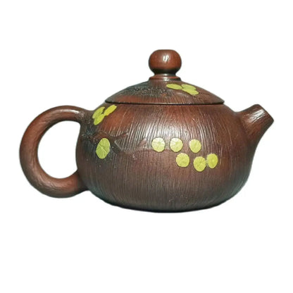 80ML Jianshui Pure Handmade Little Xishi Green Pine TeaPot(Not Yixing Zisha) Ceramic  Kung Fu Tea Set Drinkware Tea Ceremony