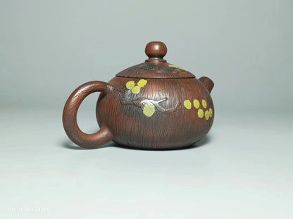 80ML Jianshui Pure Handmade Little Xishi Green Pine TeaPot(Not Yixing Zisha) Ceramic  Kung Fu Tea Set Drinkware Tea Ceremony