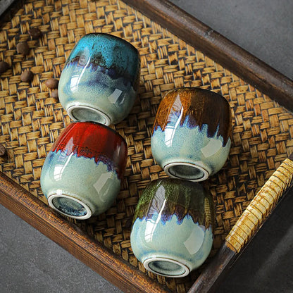 80ml Ceramic Kiln Change Espresso Coffee Cup Spirit Cup Master Tea Cup Tasas De Cafe Latte Cup Coffee Mug Cool Gift To Friends