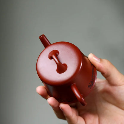 80ml Master Tea Pot 10 Infuser Holes Certificate Paper True Yixing Zisha Red Clay JingLan Pot Made In China