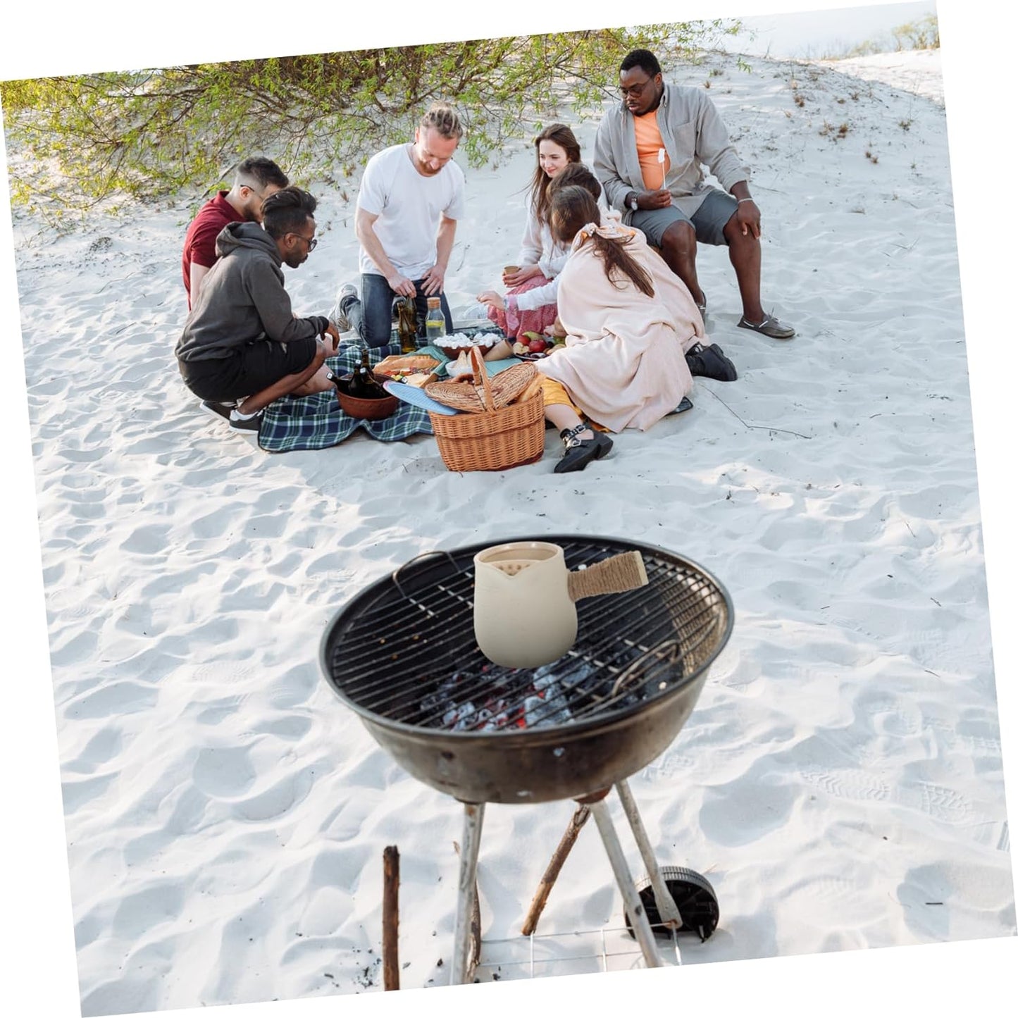 LIFKOME Charcoal Stove Water Kettle Pot Kettle for Gas Stove Small Teapot Camping Coffee Pot Japanese Teapot Chinese Zisha Clay Pot Ceramic Teapot Teapots Indoor Set of Jars Ceramics Rope