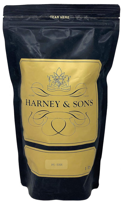 Harney & Sons Pu-erh Tea – Earthy and Dark Tea, Great Present Idea – 1 Pound of Loose Tea