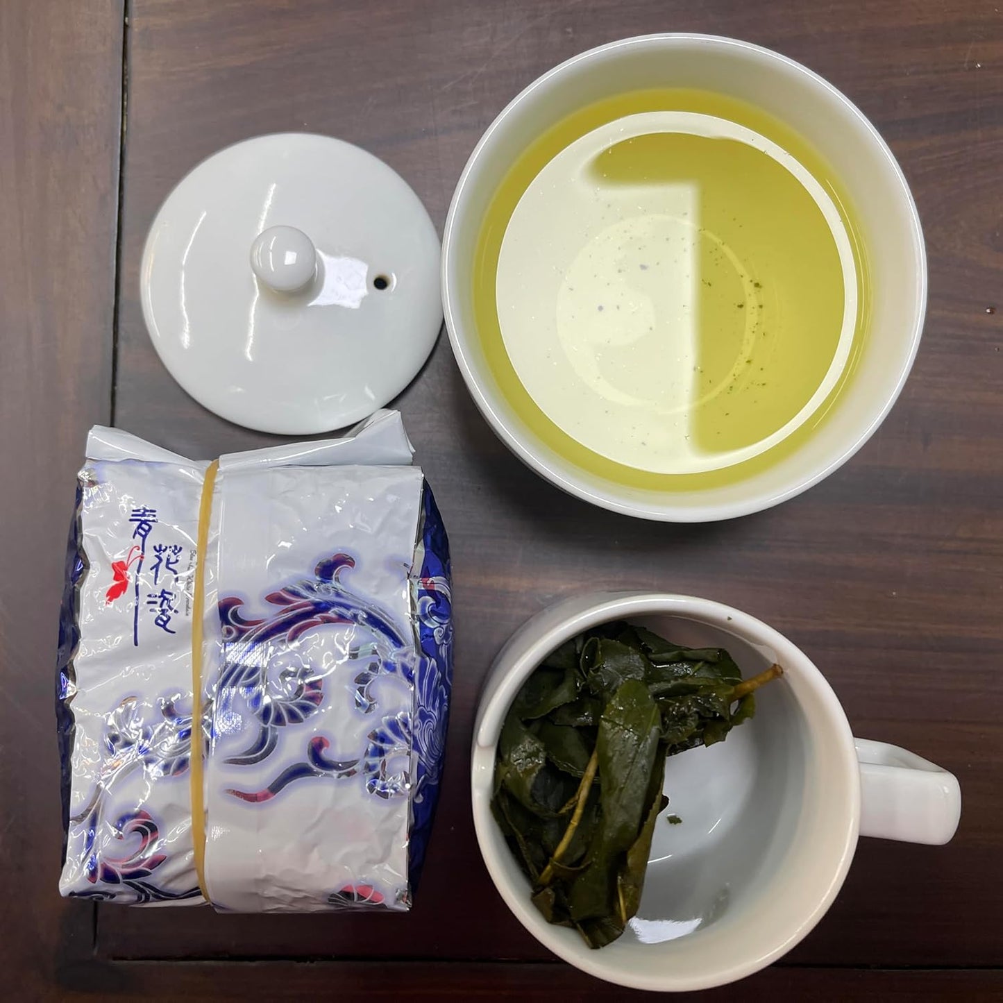 Taiwan unique tea,Chin-Shin-Oolong,Alishan blue and white porcelain,150g*4