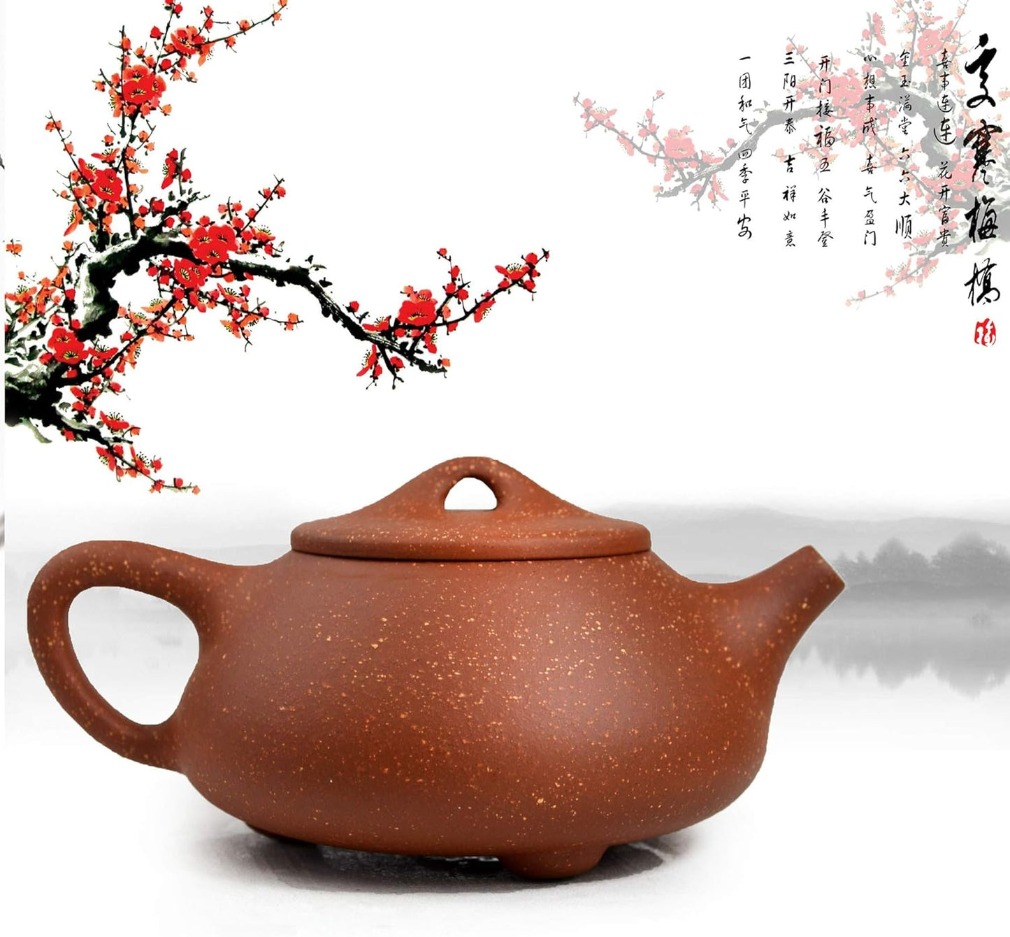 Yxhupot Teapot Chinese Zisha Genuine Black Zini Dragon Clay Shipiao Infusers Loose Tea (Pot magenta)