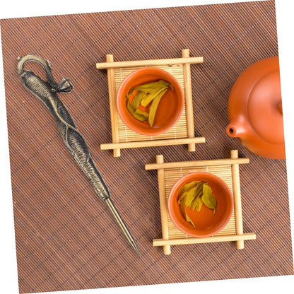 SWOOMEY Pu'er Tea Tea Pry Bread Accessories Kitchen Gadget Tea Cake Cutter Tea Cake Puerh Tea Needle Tea Pick Tool Kung Fu Tea Knives Ice Pick for Breaking Ice Alloy Major