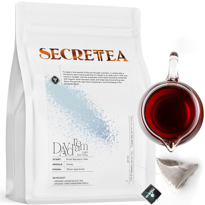 Organic Cocoa Pu-erh Loose Tea I POWERFUL Detox Immune I Heart & Digestion Support, 15 Sachet Tea Bags (Pack of 3) |By T SECRETEA, Treasure Box