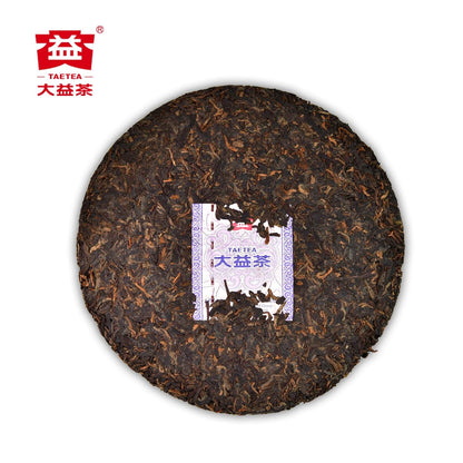 TAETEA Ripe PU'ER Tea, Aged Fermented “Yu Hua Nong” Puerh Pu erh Tea Cake Black Chinese Tea for Daily Drink and Gift (357g/12.59oz)