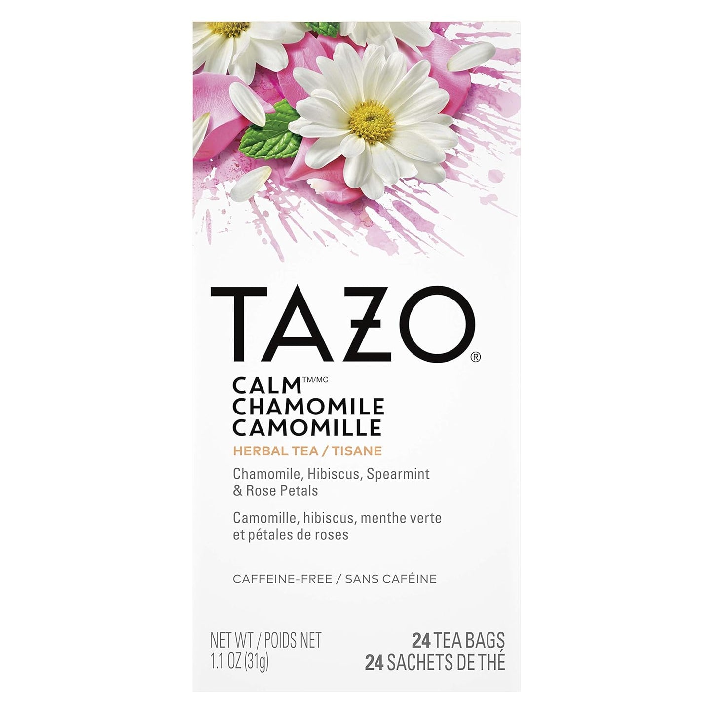 TAZO Tea Bags, Herbal Tea Iced Tea Bags, Iced Passion, Caffeine-Free, Makes 6 Count (Pack of 4)