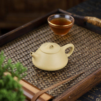 SILINE Zisha Small Tea Pot 5.4Oz,Chinese Real Yixing Clay Handmade Teapot,Brew Kung Fu Loose Leaf Tea Maker